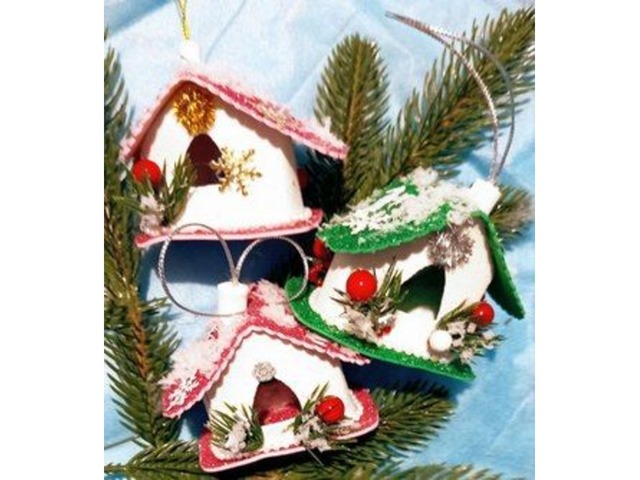 Новорічні іграшки із фоамірану