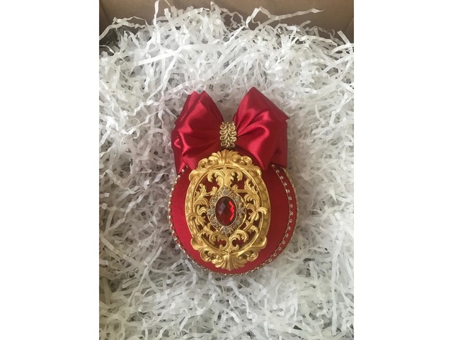 Червоні ялинкові іграшки набір