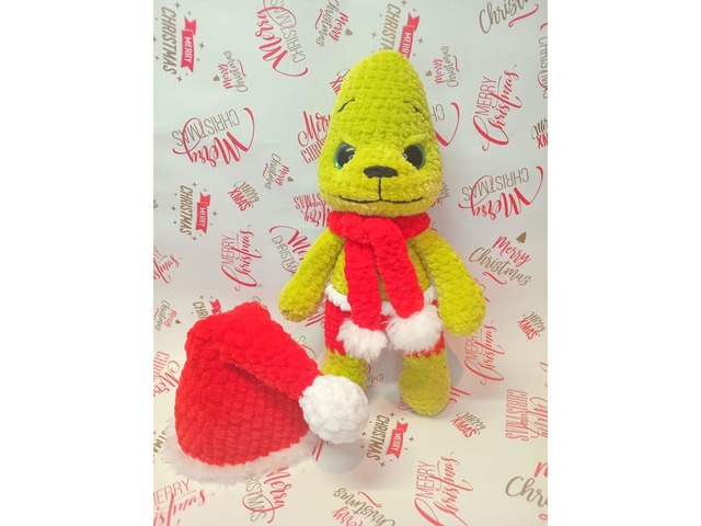 Грінч вязана іграшка