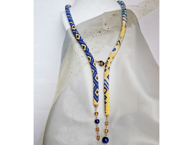 Прикраса із бісеру джгут- ларіат "Сузір'я надії"