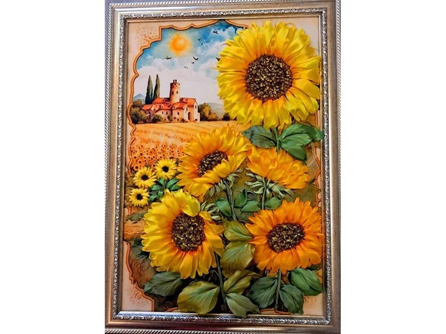 Картина стрічками "Символ життя і світла"