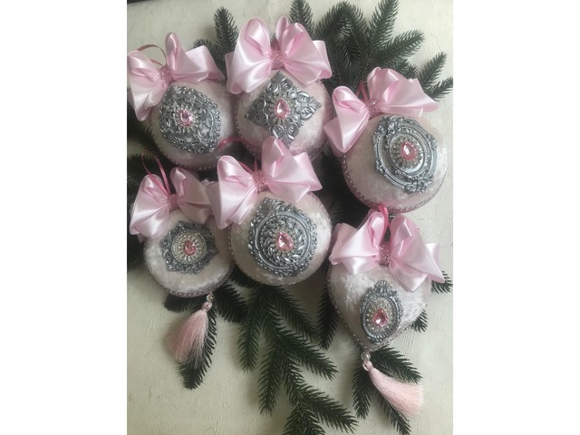 Набір ялинкових іграшок Новорічні прикраси