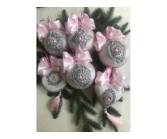 Набір ялинкових іграшок Новорічні прикраси