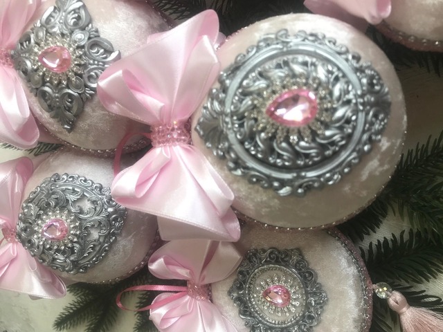 Набір ялинкових іграшок Новорічні прикраси