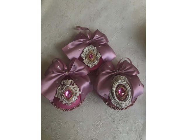 Новорічні ялинкові іграшки ручної роботи