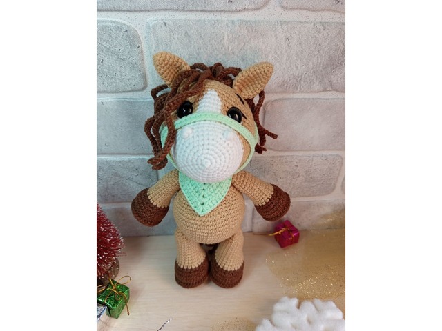 Конячка, м'яка іграшка, ручна робота