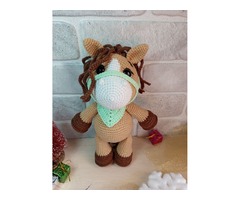 Конячка, м'яка іграшка, ручна робота