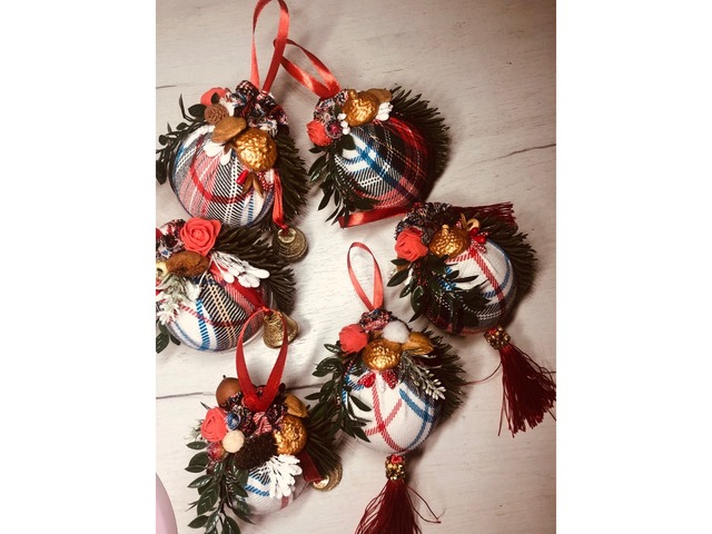 Ялинкові новорічні прикраси набір