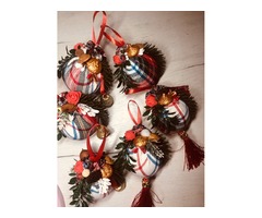 Ялинкові новорічні прикраси набір