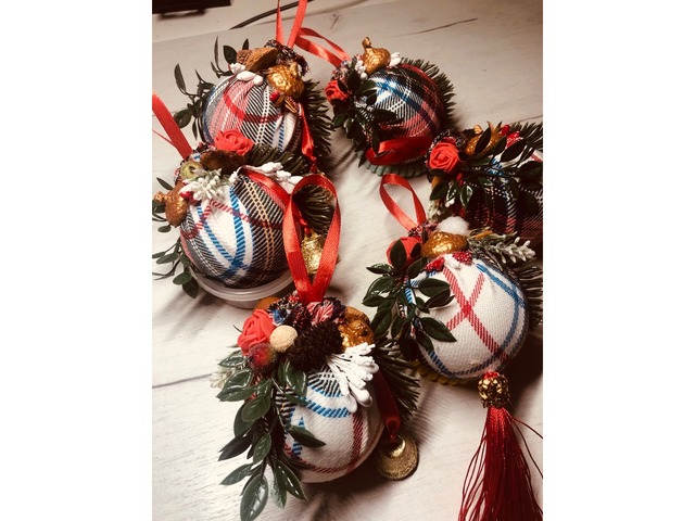 Ялинкові новорічні прикраси набір