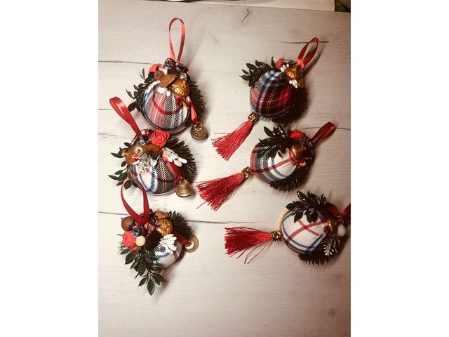 Ялинкові новорічні прикраси набір