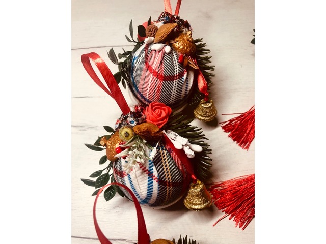 Ялинкові новорічні прикраси набір