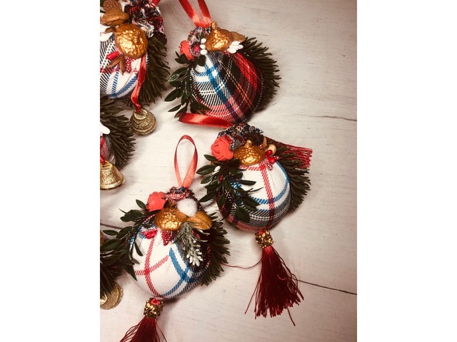 Ялинкові новорічні прикраси набір
