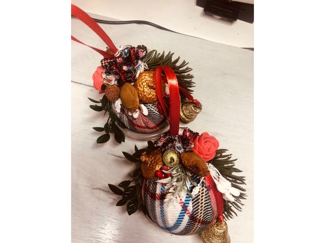 Ялинкові новорічні прикраси набір