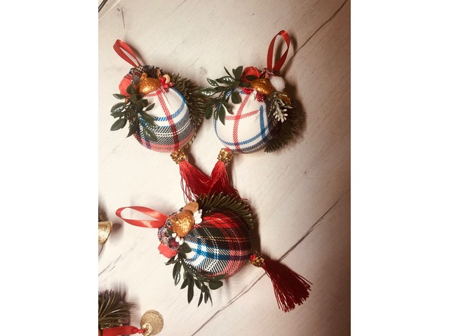 Ялинкові новорічні прикраси набір