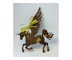 Магніт *Кінь*. Новорічний декор з епоксидної смоли.