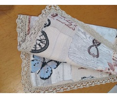 Полотенце с ажурной вязаной каймой