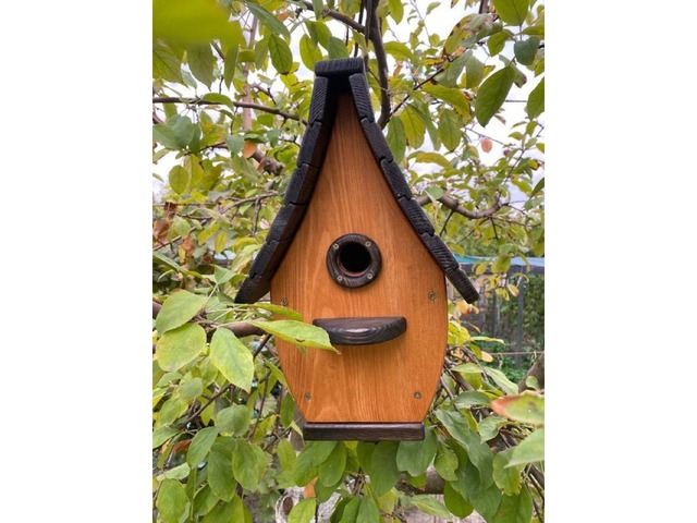 Шпаківня з натуральної деревини!