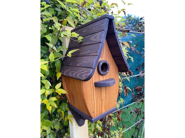 Шпаківня з натуральної деревини!