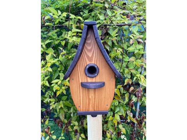 Шпаківня з натуральної деревини!