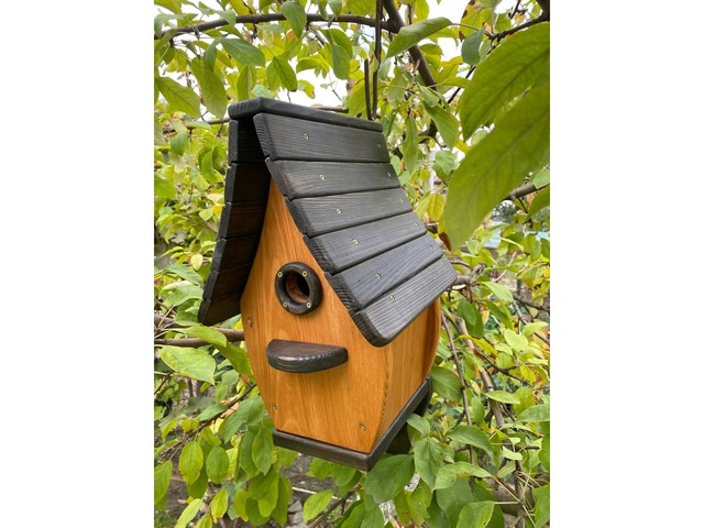 Шпаківня з натуральної деревини!