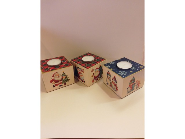 Подсвечник "Новогодняя коробка"