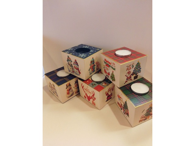 Подсвечник "Новогодняя коробка"