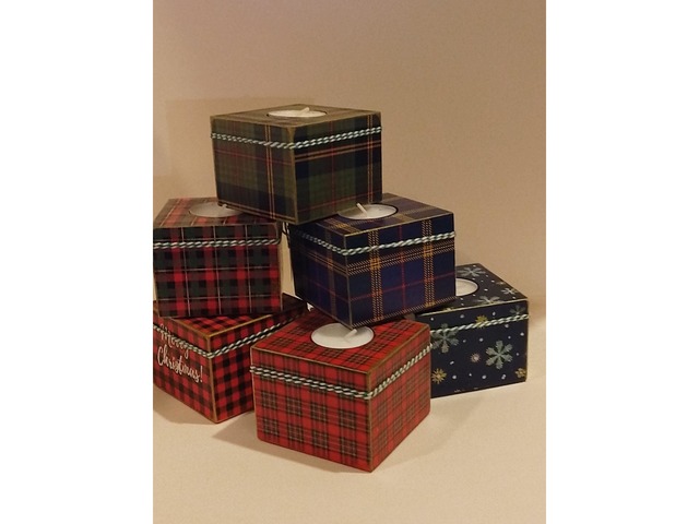 Подсвечник "Новогодняя коробка"