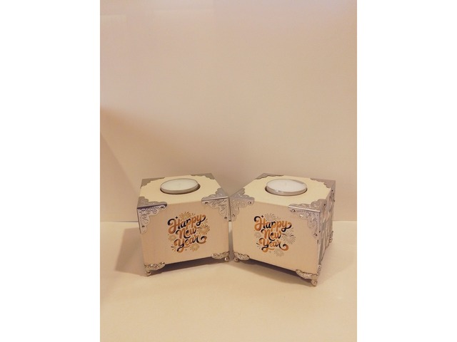 Подсвечники"Зимняя прогулка"