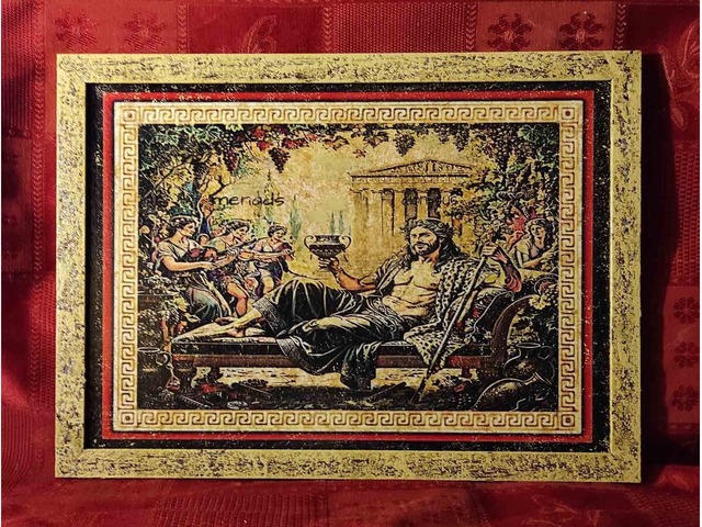 Картина-панно.Дионис и менады .Античный стиль.Греция.