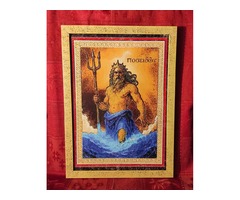 Картина-панно.Посейдон — древнегреческий бог морей, океанов.