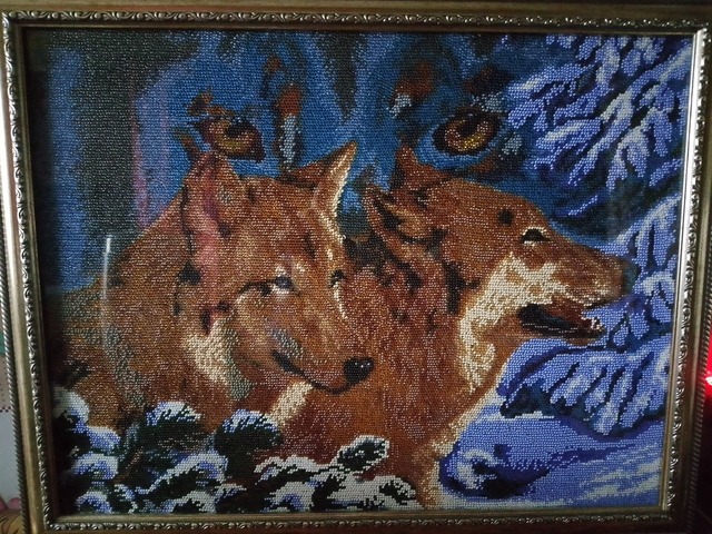 Волков на снігу