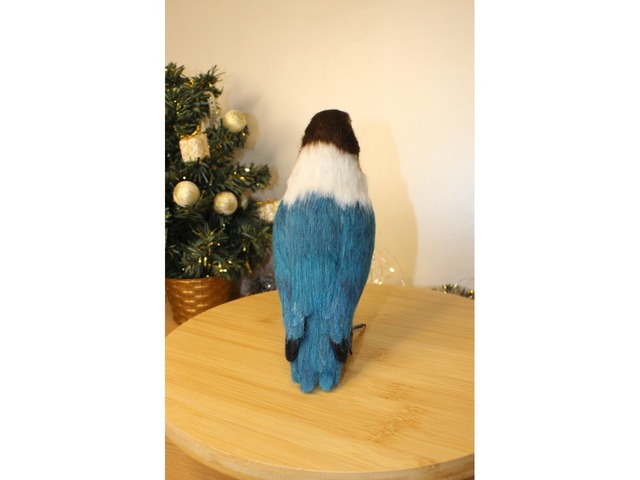 Папуга войлочний нерозлучник іграшка валяна з шерсті інтерєрний попугай птах сувенір