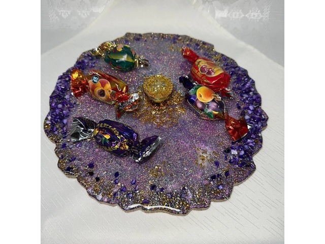 Підставка з епоксидної смоли. Подарунок.