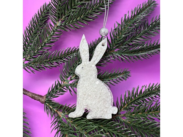 Набір новорічних прикрас на ялинку з епоксидної смоли.