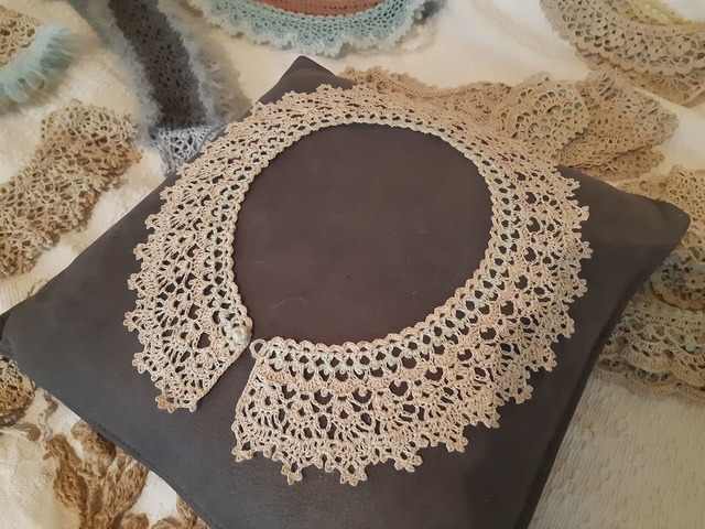 комірець мереживний плетений