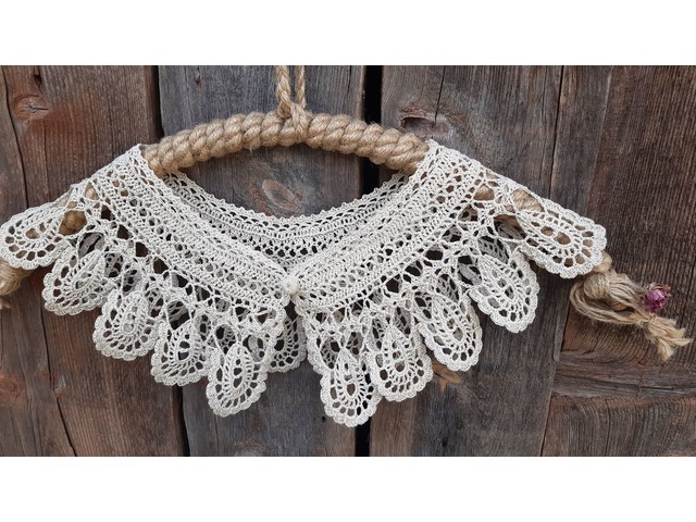 комірець мереживний плетений