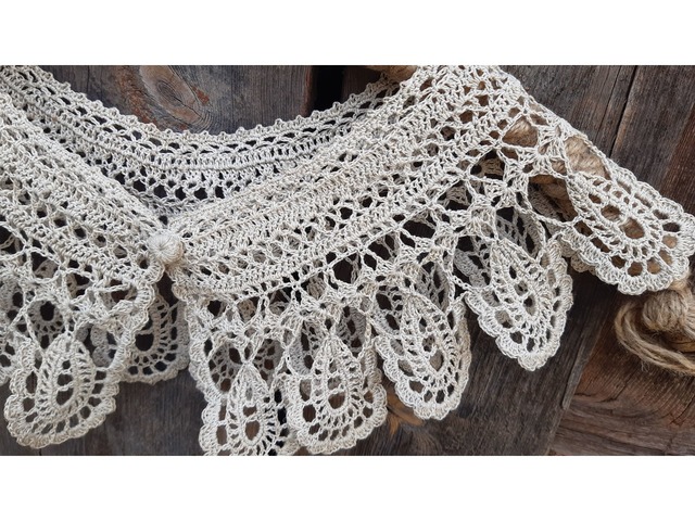 комірець мереживний плетений