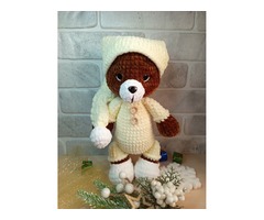 Ведмедик плюшевий в піжамі, ручна робота