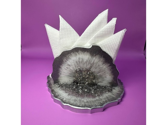 Серветниця з епоксидної смоли. Подарунок.