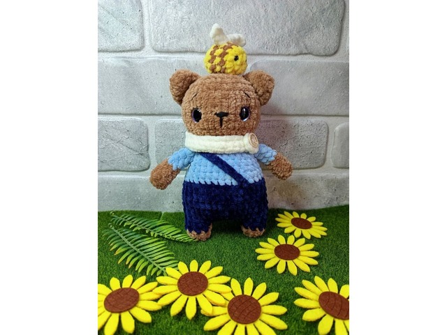 Ведмедик плюшевий, ручна робота