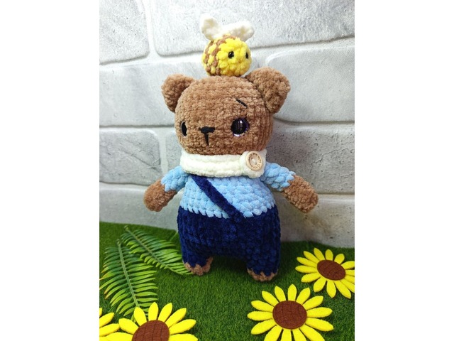 Ведмедик плюшевий, ручна робота