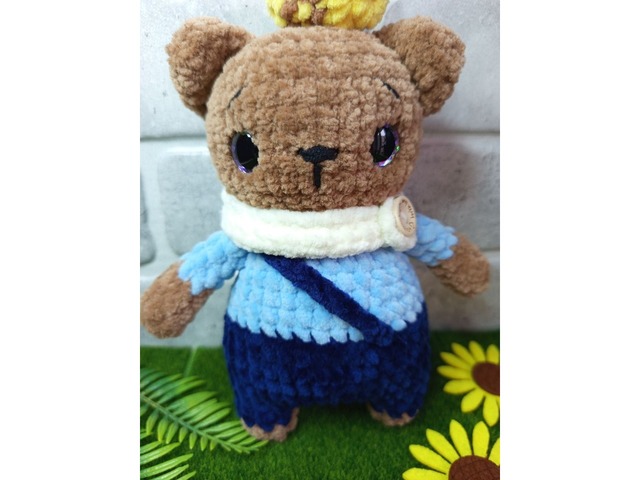 Ведмедик плюшевий, ручна робота