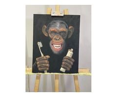 Картина «Мавпа з чистими зубами»