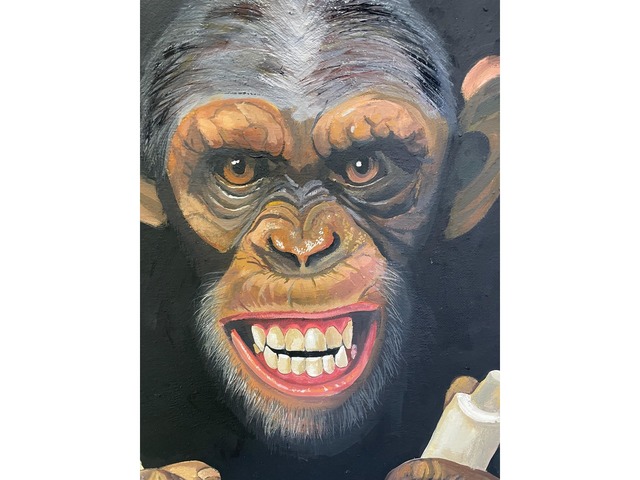 Картина «Мавпа з чистими зубами»