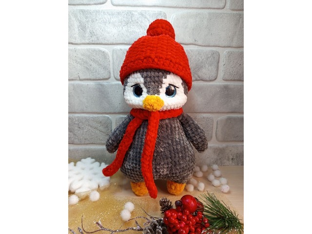 Пінгвін плюшевий, ручна робота