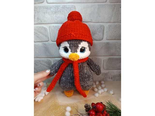 Пінгвін плюшевий, ручна робота