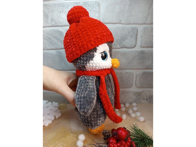 Пінгвін плюшевий, ручна робота