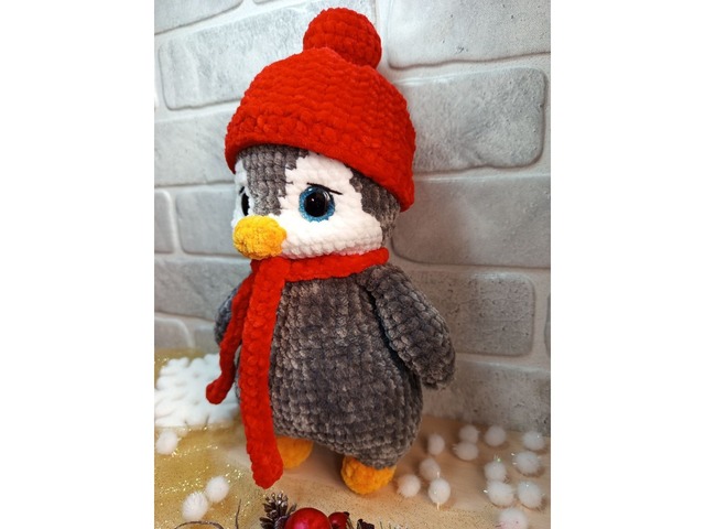 Пінгвін плюшевий, ручна робота