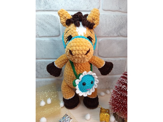 Конячка плюшева, ручна робота